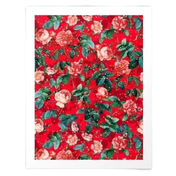 Host Pick! NEW! Urban Outfitters Merry Christmas Floral Canvas Wall Art - Picture 6 of 6